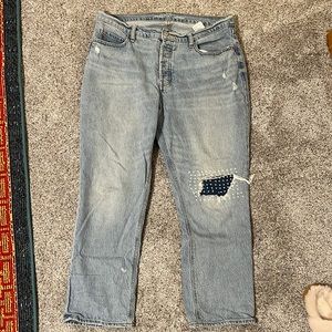 Old Navy slouchy straight jeans